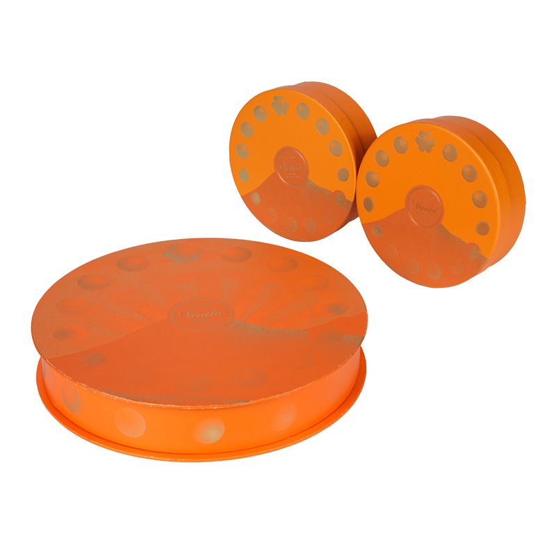 Stijve vochtbestendige ronde snoepdoos