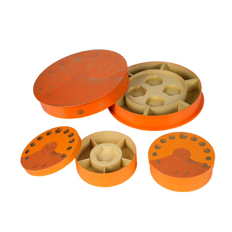 Stijve vochtbestendige ronde snoepdoos