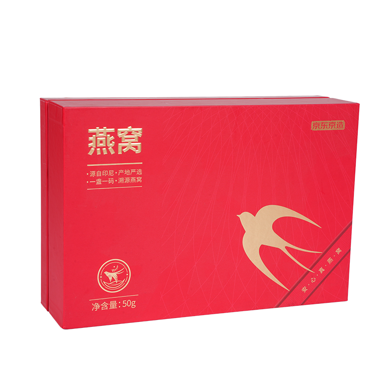 Stevige vogelnest-geschenkdoos met afneembaar deksel