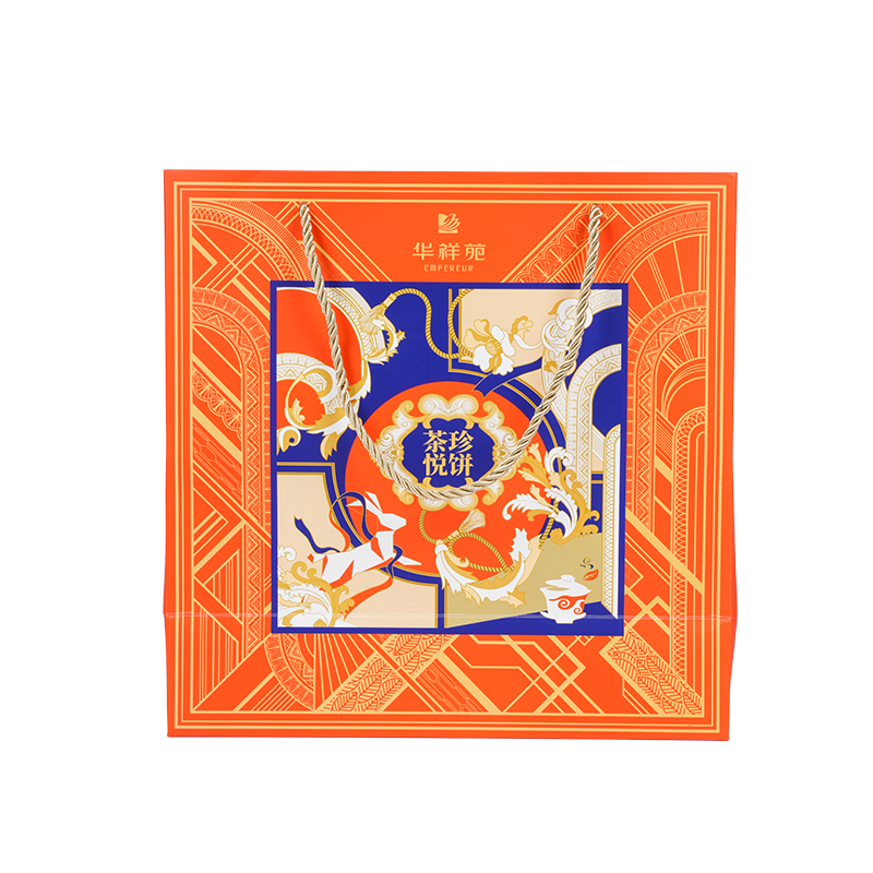 Waterbestendige draagtas van kraftpapier/wit kartonnen taarten