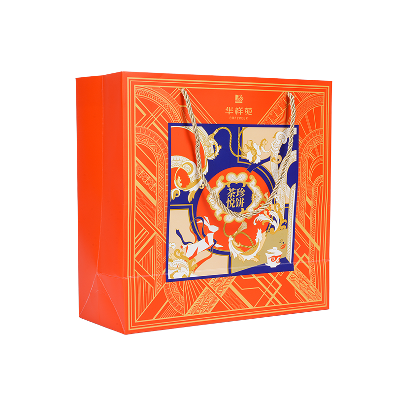 Waterbestendige draagtas van kraftpapier/wit kartonnen taarten