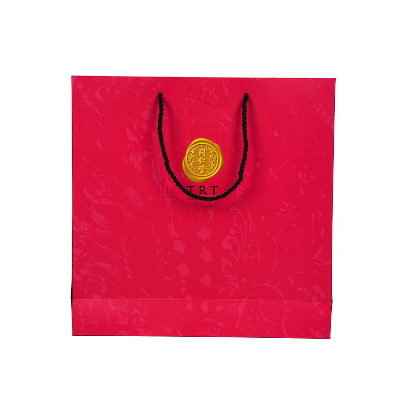 Verticale draagtas van wit karton voor gezondheidssupplementen