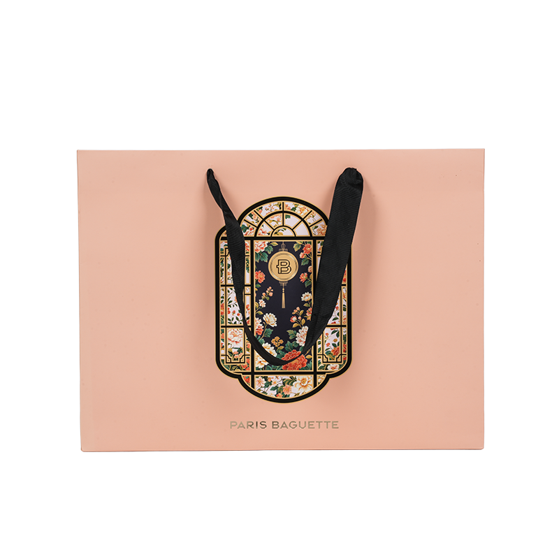 Waterbestendige draagtas van kraftpapier/wit kartonnen taarten