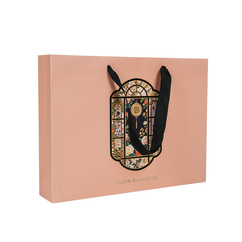 Waterbestendige draagtas van kraftpapier/wit kartonnen taarten