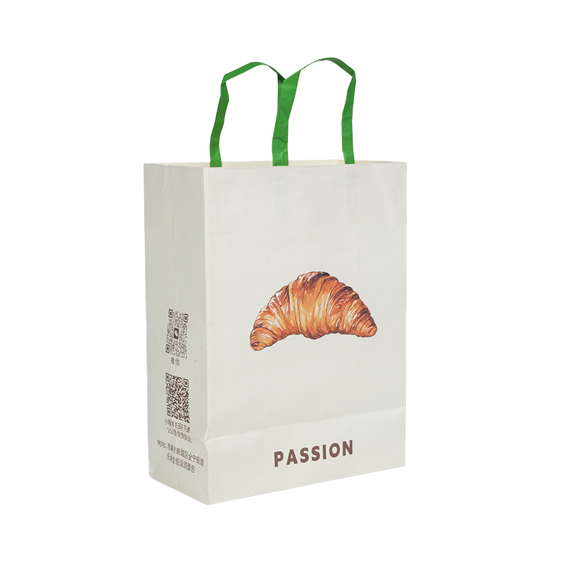 Waterbestendige draagtas van kraftpapier/wit kartonnen taarten