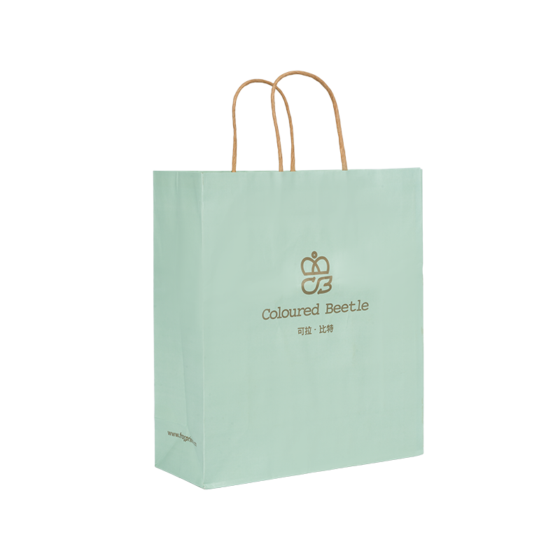 Kledingverpakking horizontale draagbare verdikte witte kartonnen zak