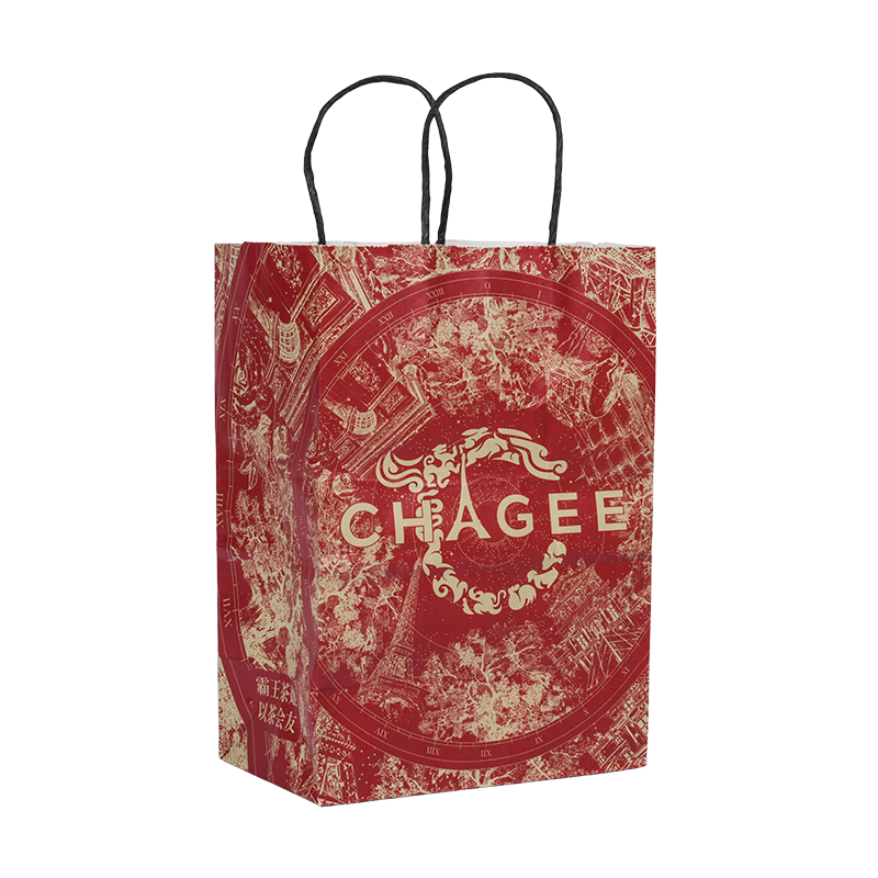 Warmdruk witte kartonnen papieren zak met reliëf voor parfumverpakkingen