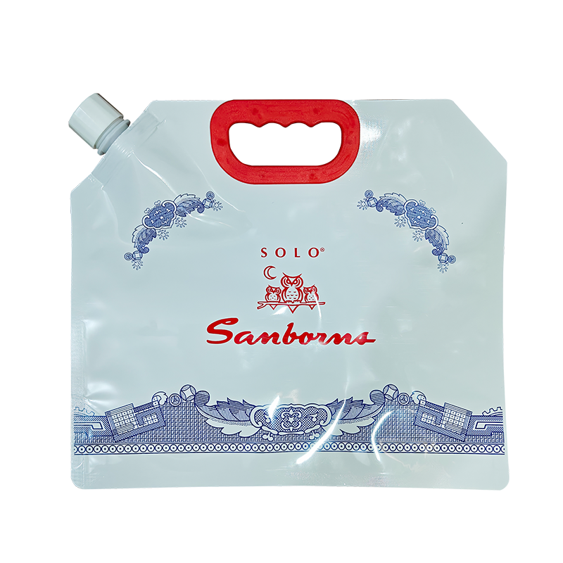 Solo-etui met werveltop - witte doorschijnende statas