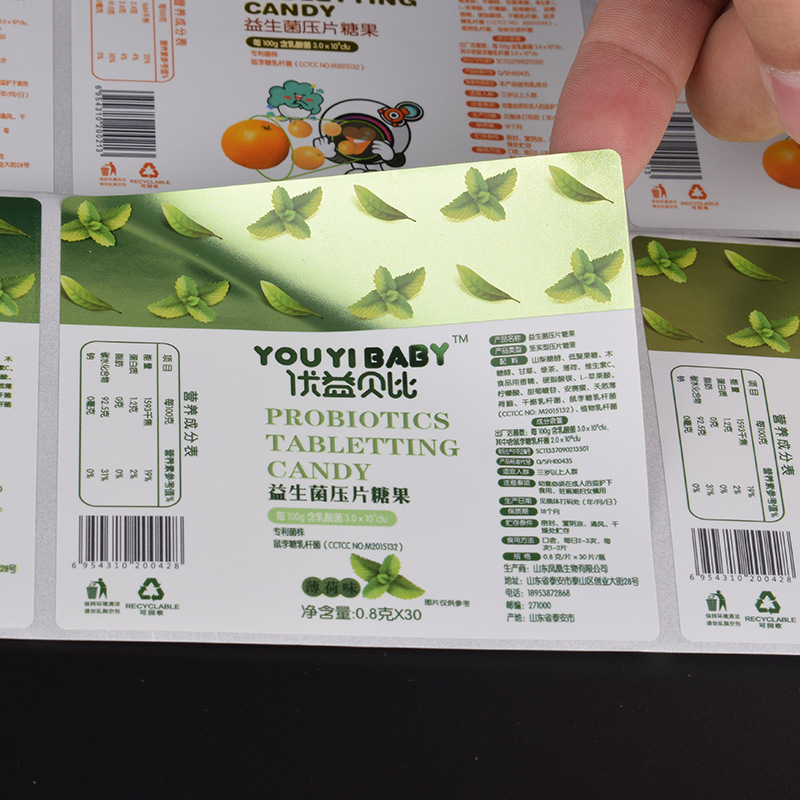 Gecoat papieren zelfklevend etiket