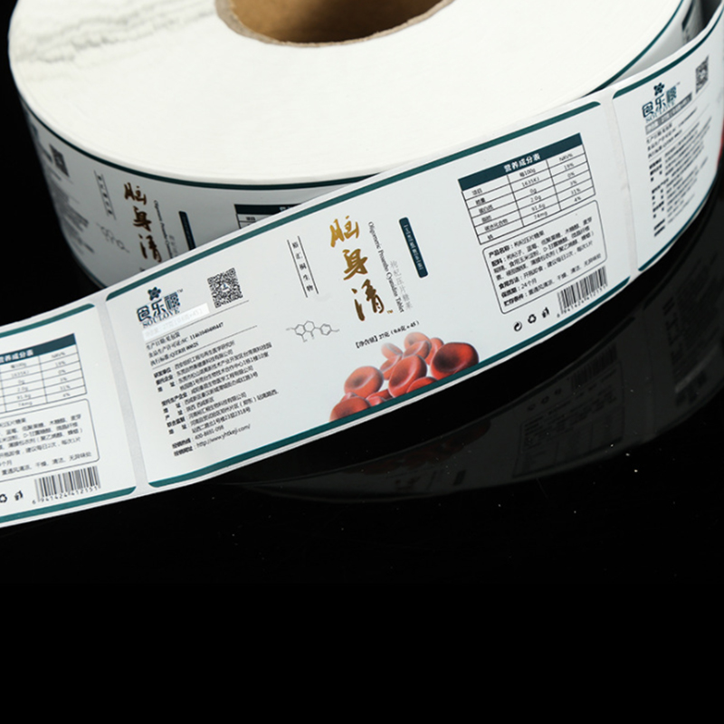 Zelfklevende etiketten voor gezondheidssupplementen