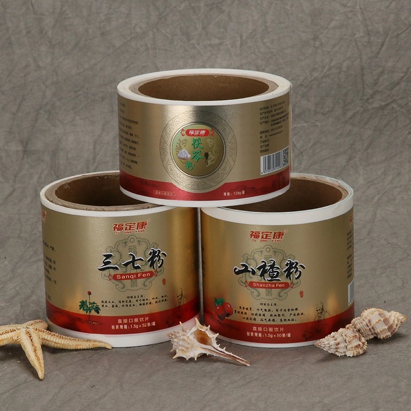 Zelfklevende etiketten voor gezondheidssupplementen